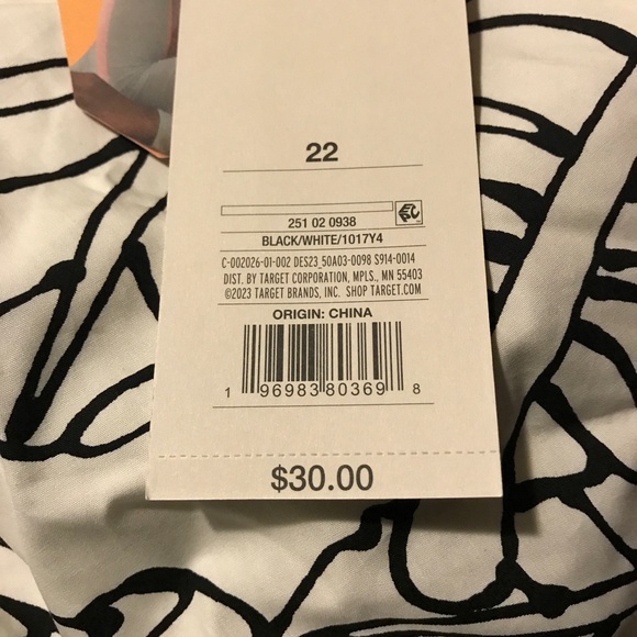 Sketch Palm Leaf Print Wrap Tie One Shoulder Top - Picture 8 of 16